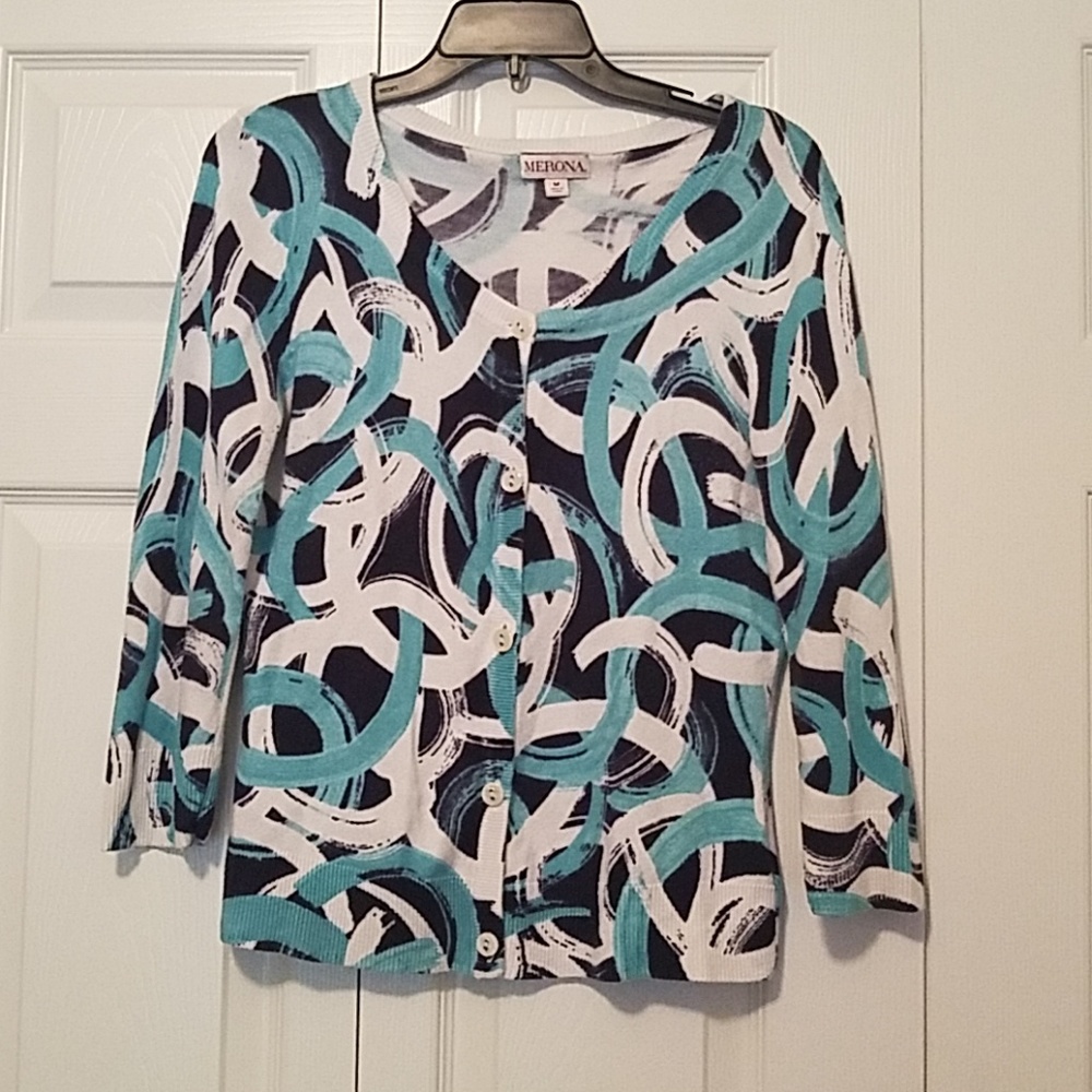 Ring pattern cardigan